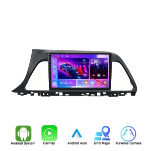 Système d'infodivertissement automobile <span class=keywords><strong>Android</strong></span> Rhythm Premium, écran tactile IPS 9 pouces, GPS, Carplay, BT, WiFi, mise à niveau de luxe pour Hyundai Sonata 2015-2017 - Product Image 1