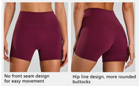 Tout nouvel ensemble de shorts d'usine personnalisé soutien-gorge dos nu de Yoga à soutien élevé respirant taille haute shorts de gymnastique 2 pièces ensemble