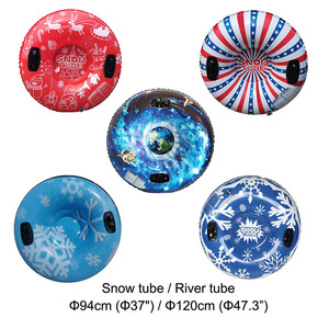 47 pollici Super grande portatile gonfiabile tubo di neve slitta divertente neve slitta & tubo all'ingrosso gonfiabile tubo di neve slitta - Product Image 6