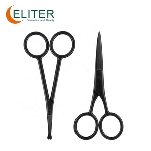Eliter – ciseaux en acier inoxydable noir, vente en gros, ciseaux à cuticules, chanteur, longue poignée, ciseaux à ongles, tondeuse - Product Image 6