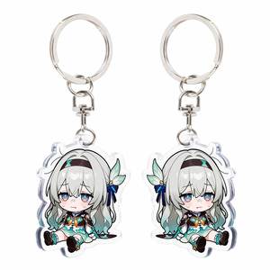 Acrylic <b>Keychain</b> Custom-made with Creative Transparent Cartoon and <b>Anime</b> Star Designs. Customized Transparent <b>Anime</b> Nameplates. - Product Image 3