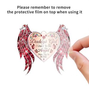 Nouveau pendentif en acrylique en forme de cœur pour la Saint-Valentin, accessoires d'amour 2D, adaptés au rétroviseur de voiture, aux sacs à dos - Product Image 6