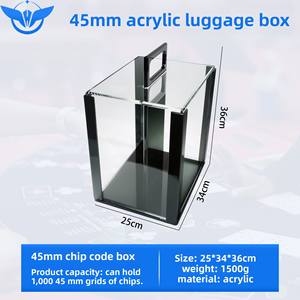 Boîte <span class=keywords><strong>de</strong></span> rangement portable pour jetons <span class=keywords><strong>de</strong></span> poker et <span class=keywords><strong>de</strong></span> jeux <span class=keywords><strong>de</strong></span> cartes 40/45mm – Idéale pour les jeunes et les adultes – OEM ODM – Autres matériaux - Product Image 6