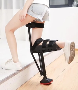 Béquille antidérapante à hauteur réglable <span class=keywords><strong>Support</strong></span> <span class=keywords><strong>de</strong></span> jambe Aide à la marche <span class=keywords><strong>Canne</strong></span> d'assistance mains libres pour blessure à l'articulation <span class=keywords><strong>de</strong></span> la cheville - Product Image 2