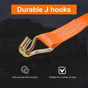 Cinta de Amarração Retrátil de Segurança com Catraca para Carga Pesada, Gancho S de PE 25mm, Certificação CE, Mais Vendida - Product Image 5