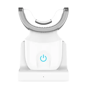 Tiras de blanqueamiento dental para el cuidado bucal, tiras de blanqueamiento dental para el cuidado bucal con luz Led azul, recargable e inalámbrico