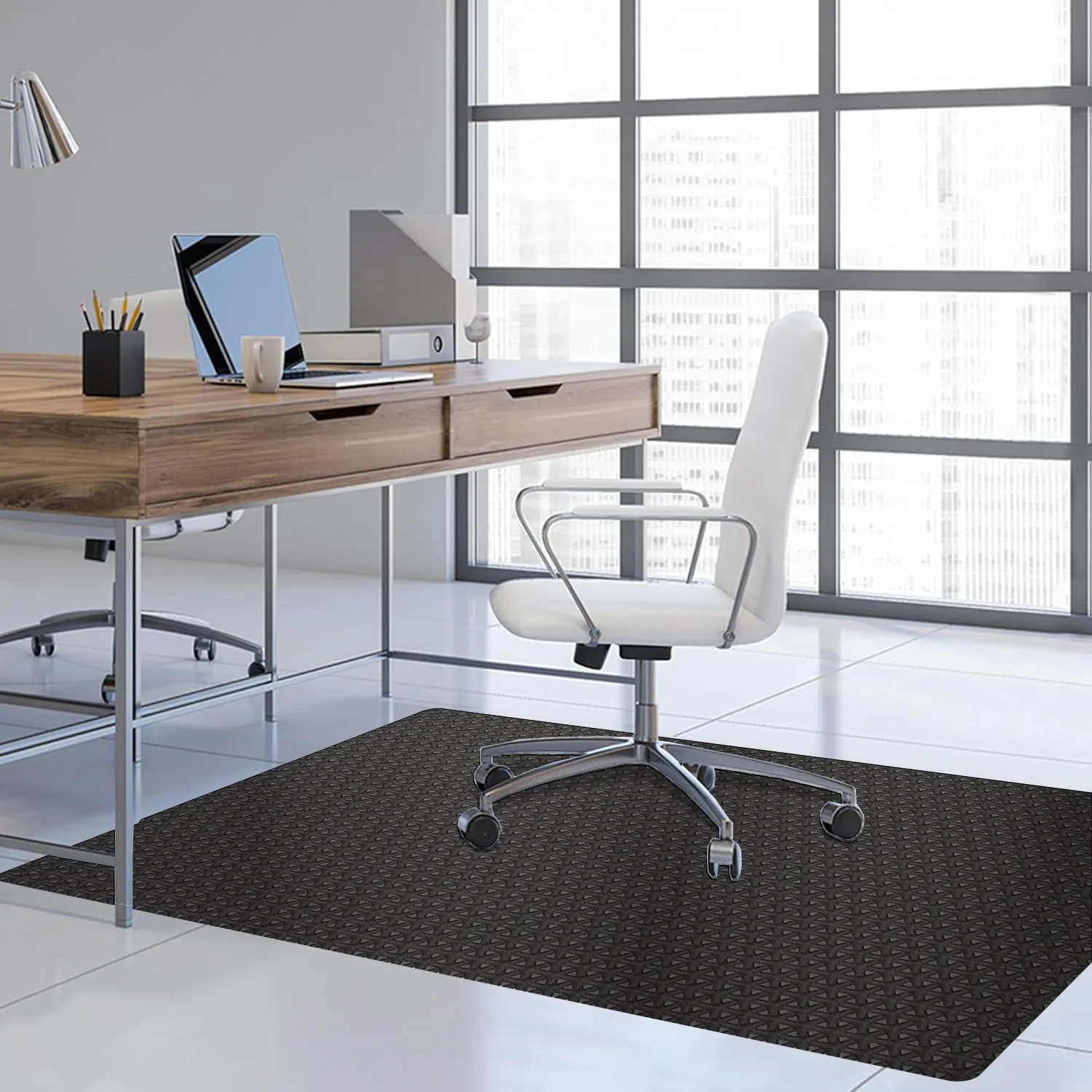 Computer Chair Mat for Hardwood Floors, Pad for Hardwood and Tile Floors, Large Anti-Slip Home Desk Chair Mat