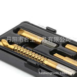 Extracteur de vis en spirale Mr Drill, lot de 4 pièces, métrique, pour vis endommagées, en acier rapide, sablé, kit d'outils - Product Image 2