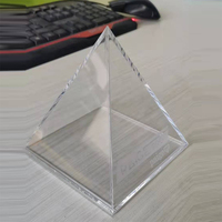 Boîte à bijoux en acrylique PMMA transparent et écologique de luxe moderne boîte à bijoux recyclable avec revêtement UV directe de l'usine