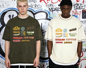 Camiseta de hombre de algodón 100% de alta calidad con estampado serigrafiado, holgada y personalizada, nueva colección de verano. - Product Image 2