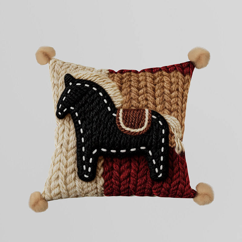 Cheval chaud comme de l'encre