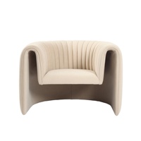 Fauteuil de salon de luxe personnalisé en forme de baril pour la maison et l'hôtel - Vente en gros
