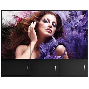 Lecteur publicitaire 2x2 mur vidéo lcd avec contrôleur d'affichage 46 49 55 pouces écran intérieur 4k hd