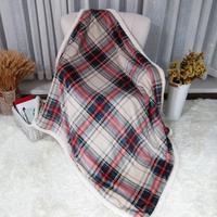 Sherpa — couverture tricotée en laine, plaid épais et chaud, vintage et personnalisé, pour décoration de noël, en hiver,