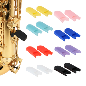 Sax professionnel jouer <span class=keywords><strong>un</strong></span> accessoire d'instruments musicaux en laiton 1 paire Saxophone pouce repose-doigt coussinets en caoutchouc coussin - Product Image 2