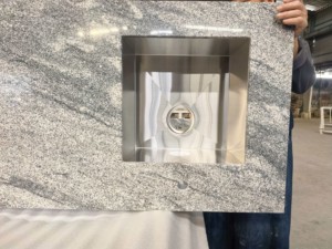 Piano di Lavoro per <span class=keywords><strong>Cucina</strong></span> in Granito Bianco e Grigio Economico Cinese, Juparana Silver Cloud, Juparana Sand Wave Grey Multicolore - Product Image 2