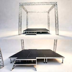 Plateforme de scène pour événements en plein air, plateforme antidérapante, aluminium, quatre pieds - Product Image 2