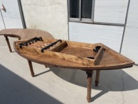 Sinofur table de récolte rustique en serpentin