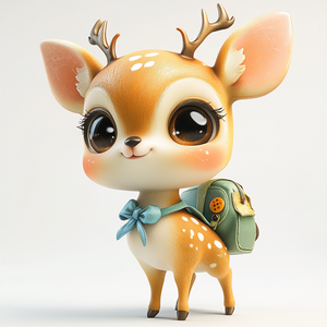 Personalizada de colección <span class=keywords><strong>Milu</strong></span> Deer 3D impresión coleccionable arte juguete PVC Animal figuras de acción - Product Image 4