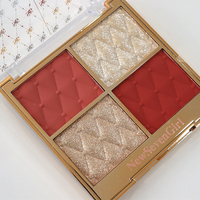 Ensemble de maquillage complet personnalisé de haute qualité avec étiquette privée, fond de teint imperméable, rouge à lèvres, fard à paupières, poudre, blush