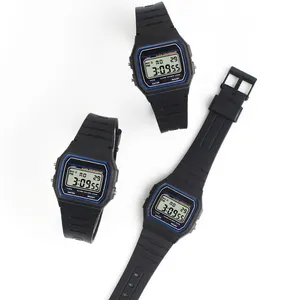 도매 패션 다기능 알람 시계 크로노그래프 초박형 미니멀 학생 디지털 시계