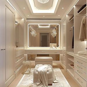 Armario de madera personalizado para toda la casa con almacenamiento 2025, juego de muebles de dormitorio de madera, puerta corredera personalizada, armario para caminar, guardarropa - Product Image 1