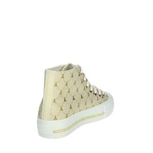 Sneakers da ragazza Patrizia Pepe beige alte con suola spessa - Product Image 3