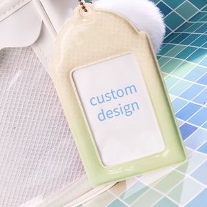 Custom Design PVC Photo <b>Holder</b> Custom PVC <b>Card</b> <b>Holder</b> Keychain - Product Image 2