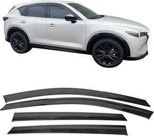 Deflector de ventana de protección contra el viento para visera de puerta duradera negra para <span class=keywords><strong>Mazda</strong></span> <span class=keywords><strong>CX5</strong></span> <span class=keywords><strong>2018</strong></span> 2019 2020 <span class=keywords><strong>Accesorios</strong></span> - Product Image 1
