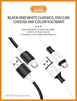 JOKADE - Cable USB a Micro USB de Silicona Flexible de 1 Metro, Resistente a la Flexión, Carga Rápida, Cable de Datos para Teléfono Inteligente