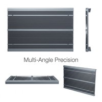 Radiateur en aluminium personnalisé pour boîtiers de produits électroniques avec finition anodisée gris mat et usinage CNC