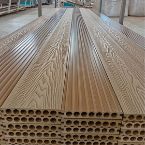 18mm Water-Resistant <strong>Pvc</strong> Artificial Hollow Composite Decking Co-Extruded Wpc Composite Decking Terrace <strong>Floor</strong> - Product Image 6