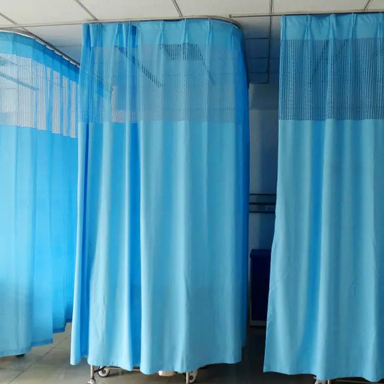 Fire retardant Polyester Hospital Bed Partition Curtain