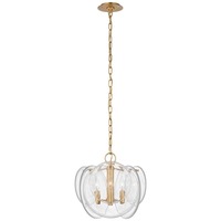 Luminaire suspendu moderne industriel en laiton et verre transparent pour salon, hôtel, décoration de plafond