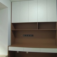 Bureau d'ordinateur mural moderne et simple en PVC et MDF pour la maison, le bureau, l'étude, l'écriture, la chambre à coucher, le salon, expédié