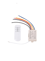 Interrupteur intelligent multi-canaux à télécommande RF 220V pour système de maison connectée avec portée de 20m et alimentation par batterie 10A