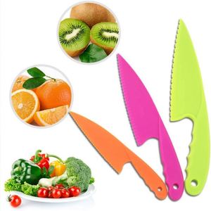 Ensemble de couteaux pour enfants, lame en acier inoxydable sûre, manche en bois, design ambidextre, pour outils de cuisine, légumes, gâteaux, laitue, pain - Product Image 4