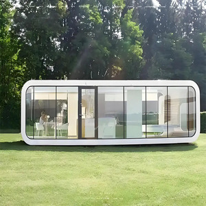Cabaña Prefabricada Personalizable de Acero, Contenedor Móvil Tipo Apple de 20 pies/40 pies, Casa Pequeña Moderna para Exteriores - Product Image 1