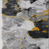 Feuille d'estampage à chaud dorée pour plafond en PVC, décoration intérieure