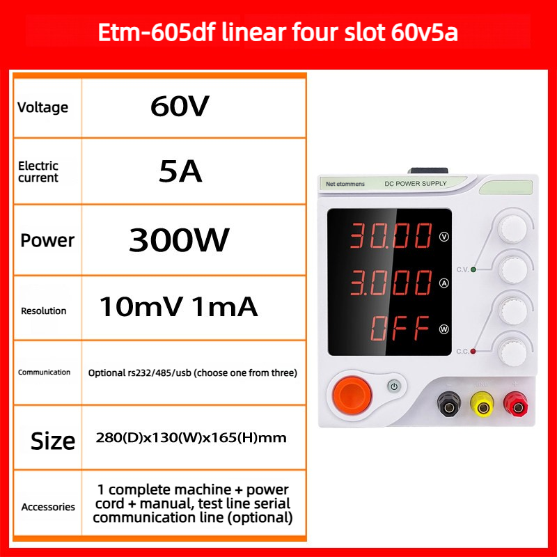 eTM-605DF-Linear à quatre chiffres 60V5A