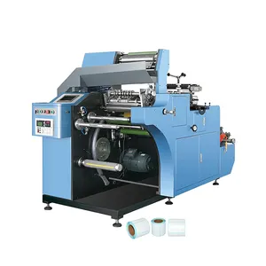 Einfarbiges klebeetikett Schneiden Rolle zu Rolle Druckmaschine Rotationsschnitt Etikettierungs-Stempelschnittmaschine