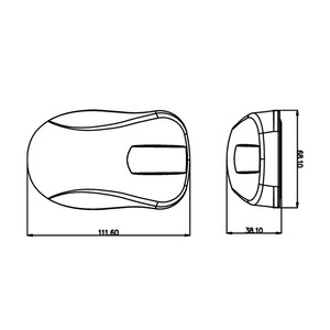 Souris laser USB étanche - Trois modes 1200 DPI 3 boutons - Product Image 4
