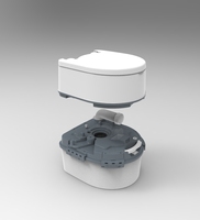 Toilettes portables E001 14L/25L avec réservoirs amovibles, anti-odeurs, pour camping, camping-car, personnes âgées