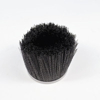 Brosse annulaire de sablage en fil de nylon ondulé personnalisée, à ressort, pour sablage sans poussière