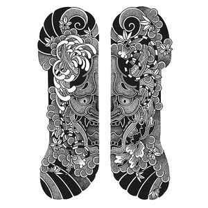 Autocollants de tatouage semi-permanents pour bras entiers, en papier écologique, personnalisables pour le visage et le corps, durabilité 2 semaines - Product Image 4