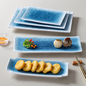 Xiangyuan <b>melamine</b> tableware <b>plates</b>, commercial rectangular imitation porcelain hot pot restaurant dish <b>plates</b>, side dish - Product Image 1