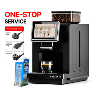 Machine à café professionnelle MOSEENER, intelligente, entièrement automatique, écran tactile, machine à expresso intelligente avec lait 19 B - Product Image 1