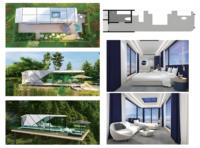 Bespoke AI Voice Control Tiny House Capsule Hotel Smart Prefab Space Capsule House avec balcon