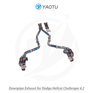 YT Titan hệ thống ống xả giữa phía sau với lối ra kép và van cho Dodge hellcat thách thức 6.2L - Product Image 4