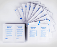 Lingettes nettoyantes sans alcool, lingettes antiseptiques jetables, emballage individuel pour trousse de premiers soins, nettoyage de la surface de la peau